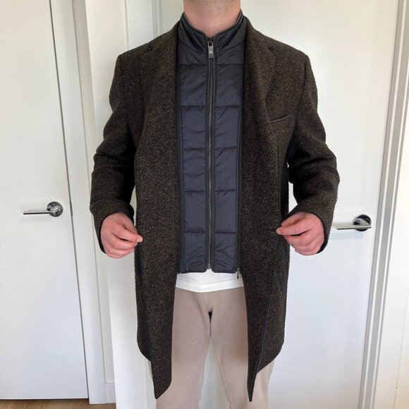 Bugatti Men's Winter Wool Coat size US 42R - Picture 3 of 14